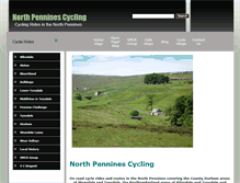 Tablet Screenshot of northpenninescycling.co.uk